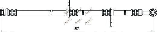 APEC braking HOS3319 Тормозной шланг для HONDA CIVIC VI (Хонда Цивик 6) APEC braking HOS3319 Тормозной шланг для HONDA CIVIC VI (Хонда Цивик 6)