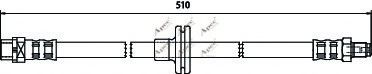 APEC braking HOS3434 Тормозной шланг для BMW (Бмв) APEC braking HOS3434 Тормозной шланг для BMW (Бмв)