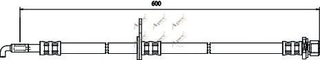 APEC braking HOS3527 Тормозной шланг для TOYOTA RUNX (Тойота/тоета Рунx) APEC braking HOS3527 Тормозной шланг для TOYOTA RUNX (Тойота/тоета Рунx)