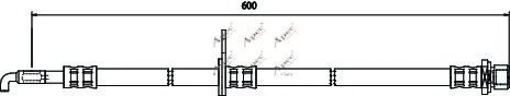 APEC braking HOS3528 Тормозной шланг для TOYOTA RUNX (Тойота/тоета Рунx) APEC braking HOS3528 Тормозной шланг для TOYOTA RUNX (Тойота/тоета Рунx)