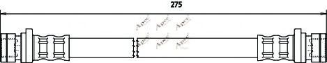 APEC braking HOS3539 Тормозной шланг для HONDA (Хонда) APEC braking HOS3539 Тормозной шланг для HONDA (Хонда)