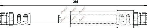 APEC braking HOS3696 Тормозной шланг для SKODA OCTAVIA (Шкода Октавия) APEC braking HOS3696 Тормозной шланг для SKODA OCTAVIA (Шкода Октавия)