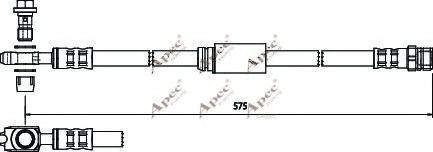 APEC braking HOS3757 Тормозной шланг для SKODA OCTAVIA (Шкода Октавия) APEC braking HOS3757 Тормозной шланг для SKODA OCTAVIA (Шкода Октавия)