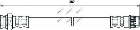 APEC braking HOS3790 Тормозной шланг для CITROËN XSARA PICASSO (CитроËн Ксара пикассо) APEC braking HOS3790 Тормозной шланг для CITROËN XSARA PICASSO (CитроËн Ксара пикассо)
