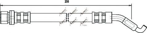 APEC braking HOS3697 Тормозной шланг для TOYOTA RUNX (Тойота/тоета Рунx) APEC braking HOS3697 Тормозной шланг для TOYOTA RUNX (Тойота/тоета Рунx)
