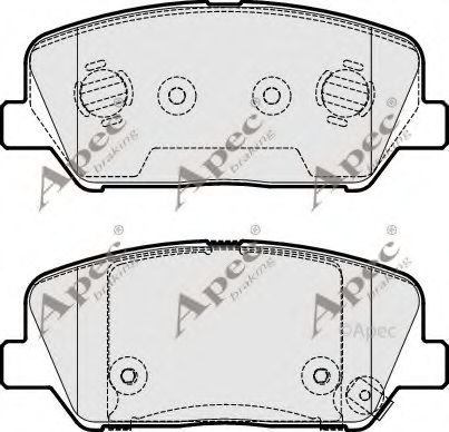 APEC braking PAD1953 Тормозные колодки для HYUNDAI (Хендай) APEC braking PAD1953 Тормозные колодки для HYUNDAI (Хендай)