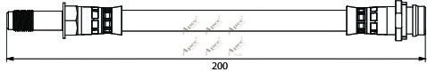 APEC braking HOS3920 Тормозной шланг для FORD (Форд) APEC braking HOS3920 Тормозной шланг для FORD (Форд)