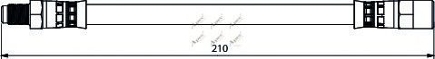 APEC braking HOS3949 Тормозной шланг для AUDI A6 (Ауди А6) APEC braking HOS3949 Тормозной шланг для AUDI A6 (Ауди А6)