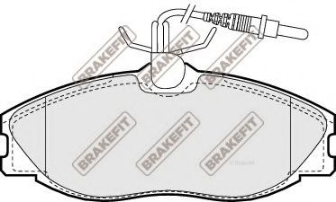 APEC braking PD3026 Комплект тормозных колодок, дисковый тормоз 