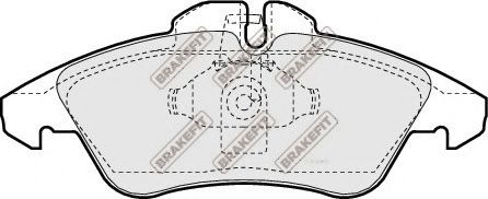 APEC braking PD3024 Комплект тормозных колодок, дисковый тормоз 