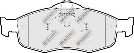 APEC braking PD3023 Комплект тормозных колодок, дисковый тормоз 
