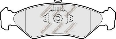 APEC braking PD3009 Комплект тормозных колодок, дисковый тормоз 