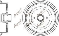 APEC braking DRM9512 Тормозной барабан для VOLKSWAGEN CADDY I (Фольксваген Cаддъ и) APEC braking DRM9512 Тормозной барабан для VOLKSWAGEN CADDY I (Фольксваген Cаддъ и)