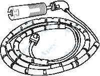 APEC braking WIR5163 Указатель износа, накладка тормозной колодки для BMW (Бмв) APEC braking WIR5163 Указатель износа, накладка тормозной колодки для BMW (Бмв)