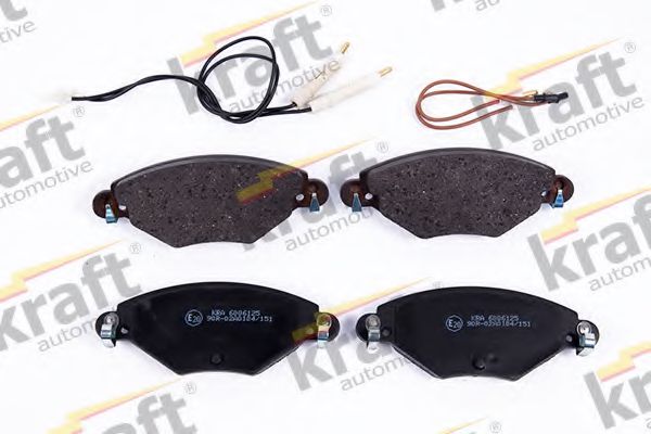 KRAFT AUTOMOTIVE 6006125 Тормозные колодки для CITROëN (Cитроëн) KRAFT AUTOMOTIVE 6006125 Тормозные колодки для CITROëN (Cитроëн)