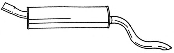 SIGAM 40645 Глушитель выхлопных газов конечный для OPEL KADETT E COMBO (Опель Кадэтт э комбо) SIGAM 40645 Глушитель выхлопных газов конечный для OPEL KADETT E COMBO (Опель Кадэтт э комбо)