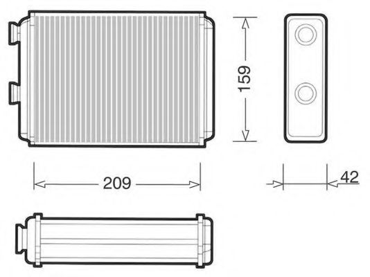 CTR 1228027 Теплообменник, отопление салона для FIAT (Фиат) CTR 1228027 Теплообменник, отопление салона для FIAT (Фиат)