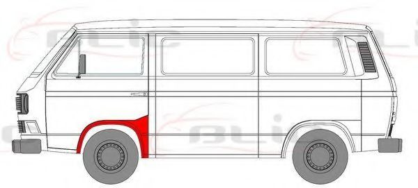 BLIC 6504-03-9557331P Крыло для VOLKSWAGEN T3 CARAVELLE (Фольксваген Т3 cараvэллэ) BLIC 6504-03-9557331P Крыло для VOLKSWAGEN T3 CARAVELLE (Фольксваген Т3 cараvэллэ)