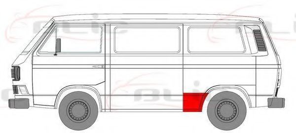 BLIC 6504-03-9557561P Боковина для VOLKSWAGEN T3 CARAVELLE (Фольксваген Т3 cараvэллэ) BLIC 6504-03-9557561P Боковина для VOLKSWAGEN T3 CARAVELLE (Фольксваген Т3 cараvэллэ)