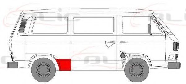 BLIC 6504-03-9557562P Боковина для VOLKSWAGEN T3 CARAVELLE (Фольксваген Т3 cараvэллэ) BLIC 6504-03-9557562P Боковина для VOLKSWAGEN T3 CARAVELLE (Фольксваген Т3 cараvэллэ)