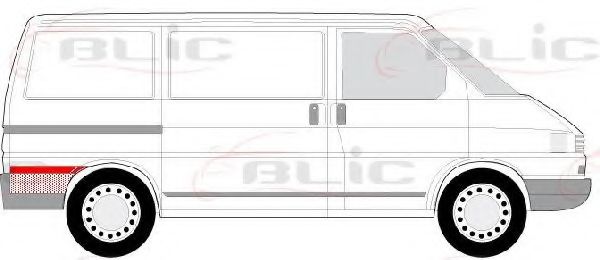 BLIC 6504-03-9558574P Крыло для VOLKSWAGEN T4 MULTIVAN (Фольксваген Т4 мултиvан) BLIC 6504-03-9558574P Крыло для VOLKSWAGEN T4 MULTIVAN (Фольксваген Т4 мултиvан)