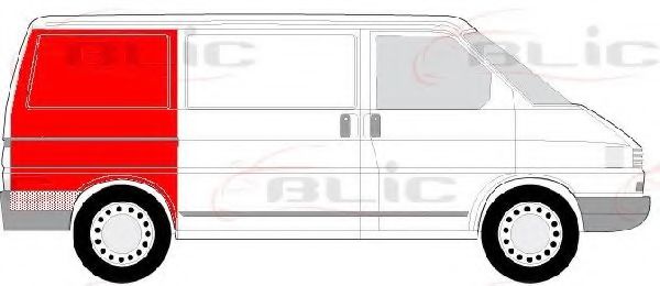 BLIC 6504-03-9558578P Крыло для VOLKSWAGEN T4 MULTIVAN (Фольксваген Т4 мултиvан) BLIC 6504-03-9558578P Крыло для VOLKSWAGEN T4 MULTIVAN (Фольксваген Т4 мултиvан)