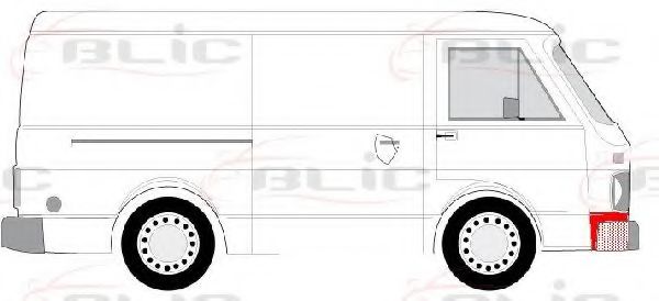 BLIC 6504-03-9560222P Крыло для VOLKSWAGEN LT 40-55 I (Фольксваген Лт 40-55 и) BLIC 6504-03-9560222P Крыло для VOLKSWAGEN LT 40-55 I (Фольксваген Лт 40-55 и)