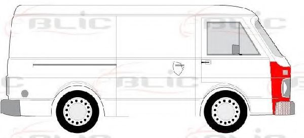 BLIC 6504-03-9560226P Крыло для VOLKSWAGEN LT 40-55 I (Фольксваген Лт 40-55 и) BLIC 6504-03-9560226P Крыло для VOLKSWAGEN LT 40-55 I (Фольксваген Лт 40-55 и)
