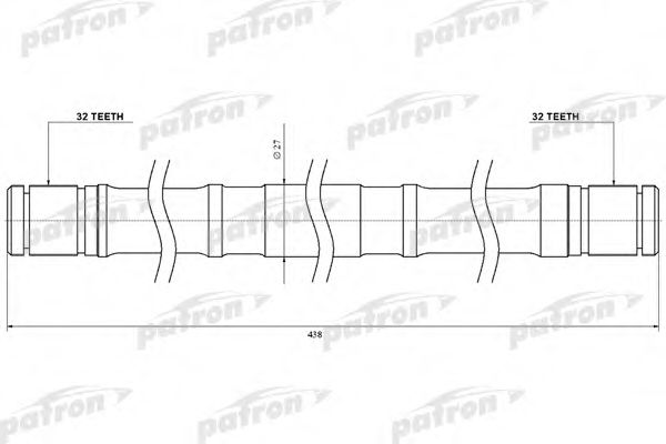 PATRON CD20TLH Приводной вал 