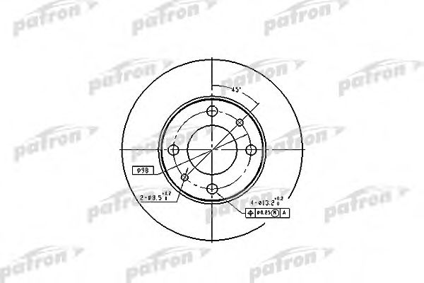 PATRON PBD1721 Тормозной диск для SEAT (Сеат) PATRON PBD1721 Тормозной диск для SEAT (Сеат)