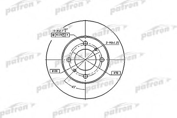 PATRON PBD4022 Тормозной диск для MITSUBISHI MIRAGE (Митсубиши/митсубиси Мирагэ) PATRON PBD4022 Тормозной диск для MITSUBISHI MIRAGE (Митсубиши/митсубиси Мирагэ)