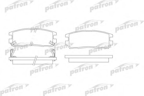 PATRON PBP1017 Тормозные колодки для ISUZU D-MAX (Исузу Д-маx) PATRON PBP1017 Тормозные колодки для ISUZU D-MAX (Исузу Д-маx)