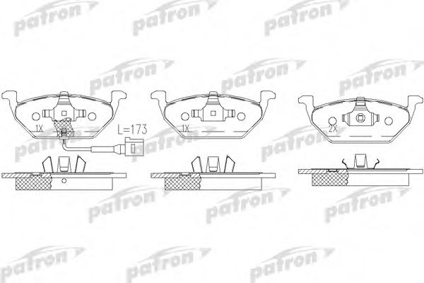 PATRON PBP1094 Тормозные колодки для VOLKSWAGEN (Фольксваген) PATRON PBP1094 Тормозные колодки для VOLKSWAGEN (Фольксваген)