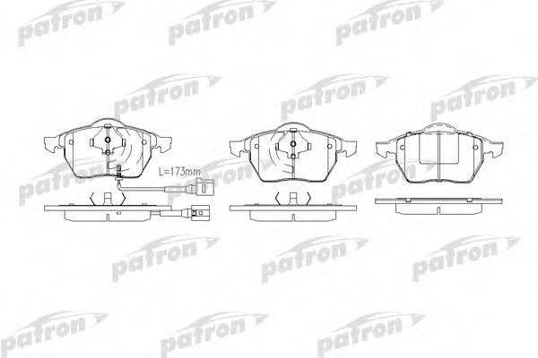 PATRON PBP1463 Тормозные колодки для VOLKSWAGEN (Фольксваген) PATRON PBP1463 Тормозные колодки для VOLKSWAGEN (Фольксваген)