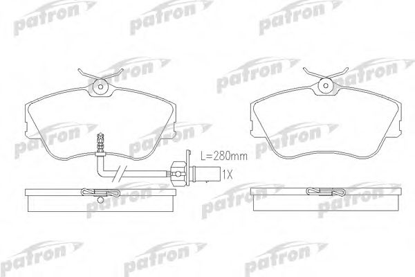 PATRON PBP1519 Тормозные колодки для VOLKSWAGEN (Фольксваген) PATRON PBP1519 Тормозные колодки для VOLKSWAGEN (Фольксваген)