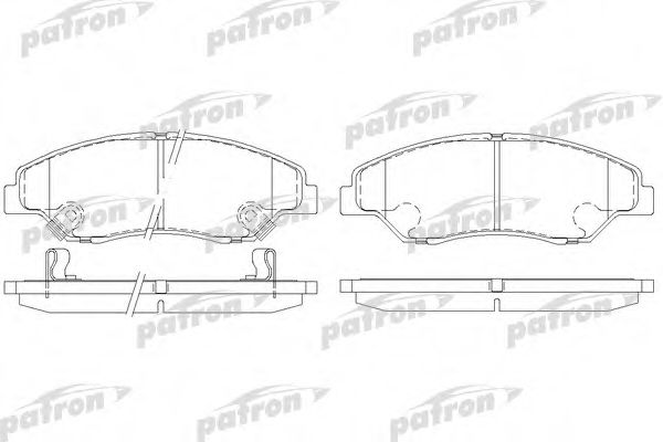 PATRON PBP1536 Тормозные колодки для KIA SPORTAGE (Киа Спортейдж) PATRON PBP1536 Тормозные колодки для KIA SPORTAGE (Киа Спортейдж)
