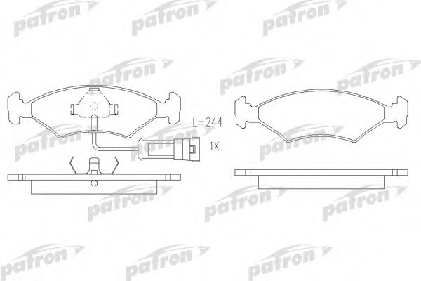PATRON PBP212 Тормозные колодки для FORD FIESTA (Форд Фиэста) PATRON PBP212 Тормозные колодки для FORD FIESTA (Форд Фиэста)