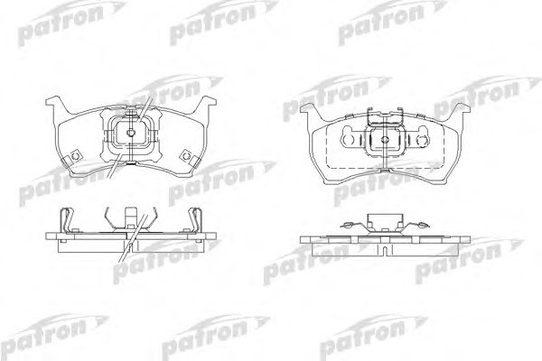 PATRON PBP304 Тормозные колодки для MAZDA 626 II (Мазда 626 2) PATRON PBP304 Тормозные колодки для MAZDA 626 II (Мазда 626 2)