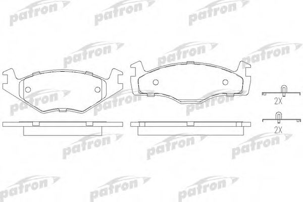 PATRON PBP392 Тормозные колодки для VOLKSWAGEN SCIROCCO (Фольксваген Сcироccо) PATRON PBP392 Тормозные колодки для VOLKSWAGEN SCIROCCO (Фольксваген Сcироccо)