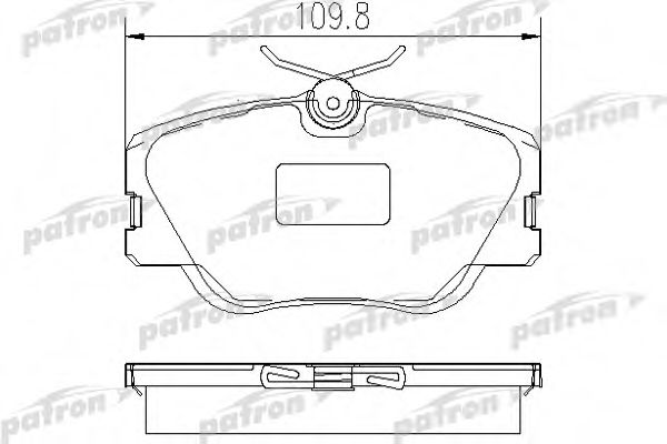PATRON PBP415 Тормозные колодки для MERCEDES-BENZ E-CLASS (Мэрcэдэс-бэнз Е класс) PATRON PBP415 Тормозные колодки для MERCEDES-BENZ E-CLASS (Мэрcэдэс-бэнз Е класс)