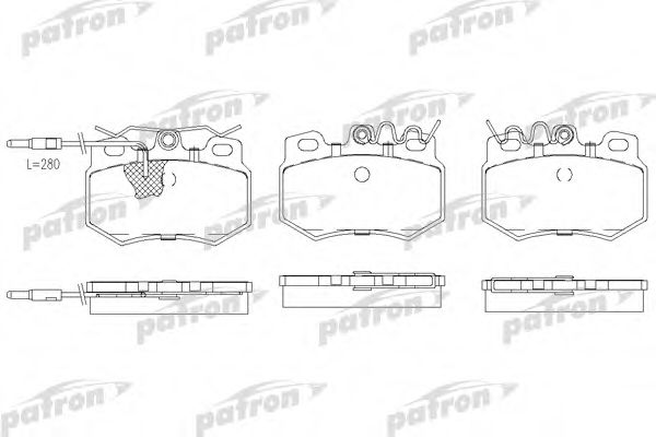 PATRON PBP455 Тормозные колодки для PEUGEOT 205 II (Пежо 205 2) PATRON PBP455 Тормозные колодки для PEUGEOT 205 II (Пежо 205 2)