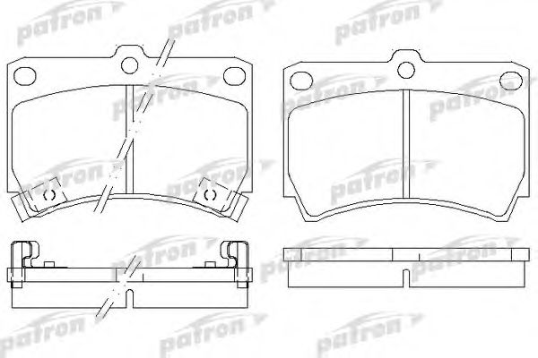 PATRON PBP715 Тормозные колодки для MAZDA FAMILIA V (Мазда Фамилиа v) PATRON PBP715 Тормозные колодки для MAZDA FAMILIA V (Мазда Фамилиа v)