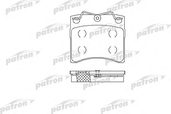 PATRON PBP722 Тормозные колодки для VOLKSWAGEN (Фольксваген) PATRON PBP722 Тормозные колодки для VOLKSWAGEN (Фольксваген)