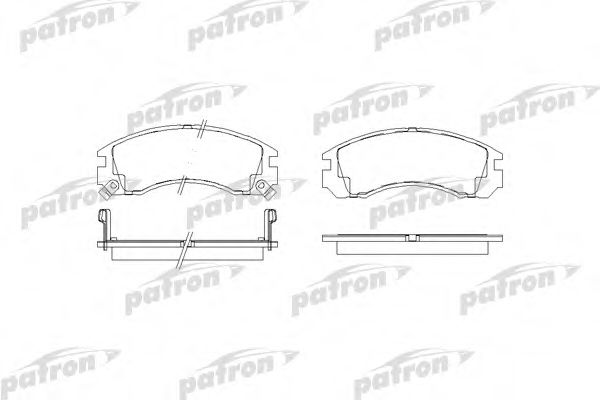 PATRON PBP765 Тормозные колодки для MITSUBISHI COLT/RODEO (Митсубиши/митсубиси Cолт/родэо) PATRON PBP765 Тормозные колодки для MITSUBISHI COLT/RODEO (Митсубиши/митсубиси Cолт/родэо)