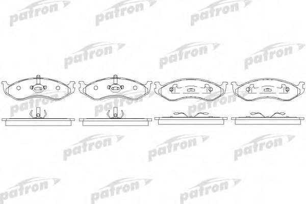 PATRON PBP929 Тормозные колодки для JEEP CHEROKEE (Джип Чироки)