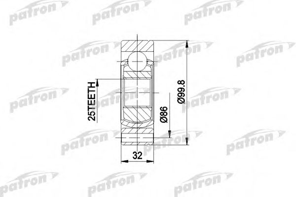 PATRON PCV3002 Шарнирный комплект, приводной вал для SEAT (Сеат) PATRON PCV3002 Шарнирный комплект, приводной вал для SEAT (Сеат)