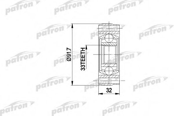PATRON PCV3003 Шарнирный комплект, приводной вал для VOLKSWAGEN JETTA II (Фольксваген Жэтта 2) PATRON PCV3003 Шарнирный комплект, приводной вал для VOLKSWAGEN JETTA II (Фольксваген Жэтта 2)