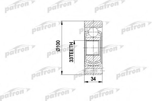 PATRON PCV3010 Шарнирный комплект, приводной вал для AUDI 80 (Ауди 80) PATRON PCV3010 Шарнирный комплект, приводной вал для AUDI 80 (Ауди 80)