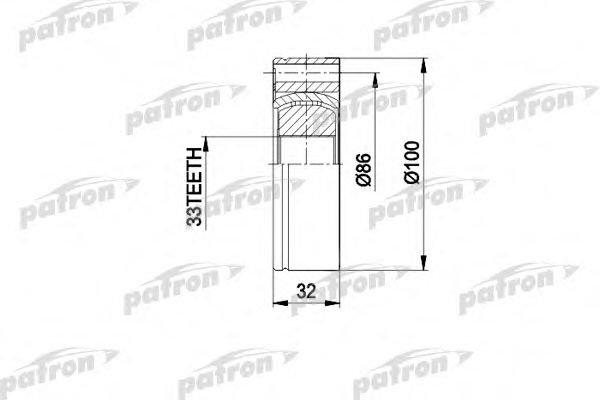 PATRON PCV3012 Шарнирный комплект, приводной вал для AUDI (Ауди) PATRON PCV3012 Шарнирный комплект, приводной вал для AUDI (Ауди)