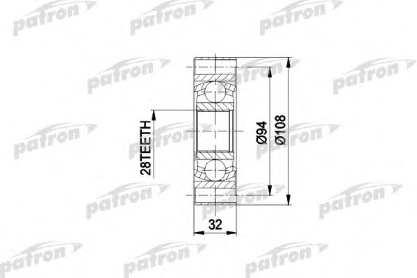 PATRON PCV3014 Шарнирный комплект, приводной вал для AUDI 100 (Ауди 100) PATRON PCV3014 Шарнирный комплект, приводной вал для AUDI 100 (Ауди 100)